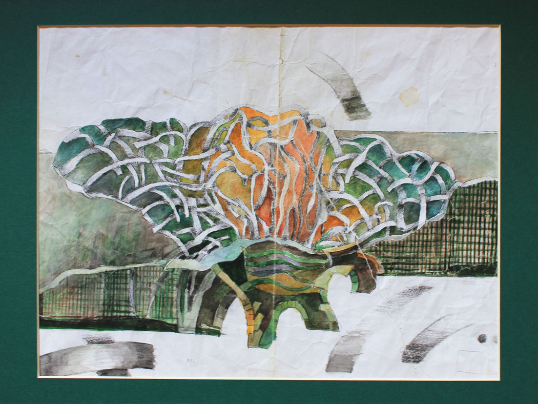 Florală VII (studiu) 297x420mm Acuarelă